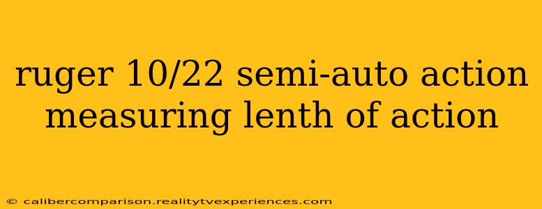 ruger 10/22 semi-auto action measuring lenth of action