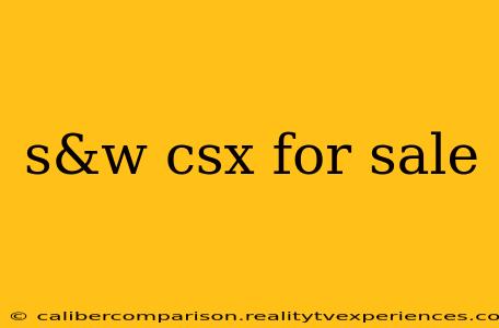 s&w csx for sale