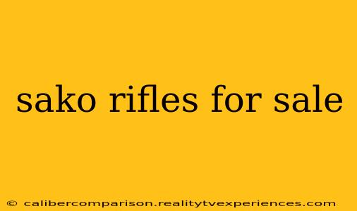 sako rifles for sale