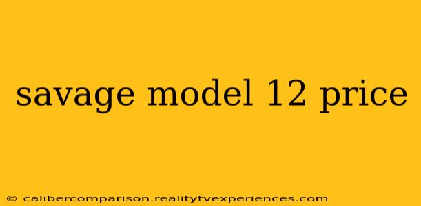 savage model 12 price