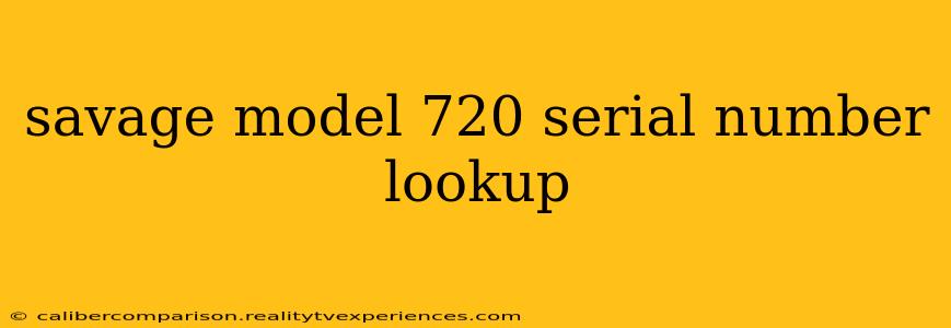 savage model 720 serial number lookup