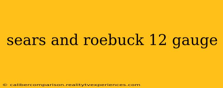 sears and roebuck 12 gauge