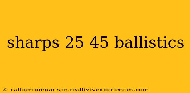 sharps 25 45 ballistics