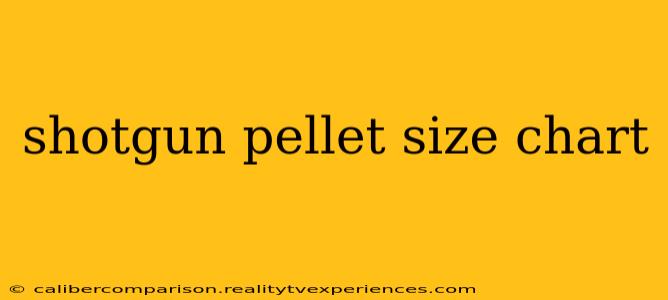 shotgun pellet size chart