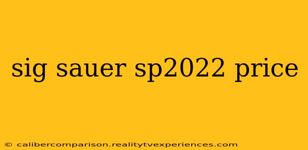 sig sauer sp2022 price