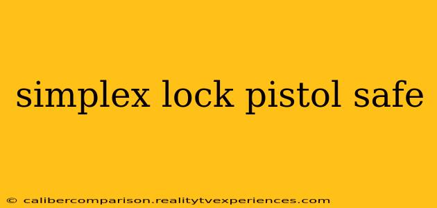 simplex lock pistol safe