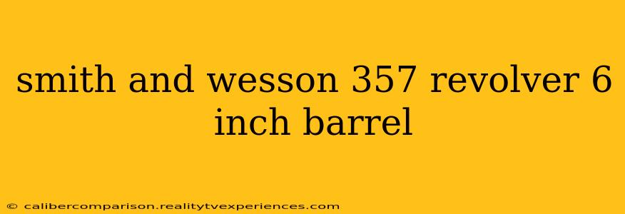 smith and wesson 357 revolver 6 inch barrel