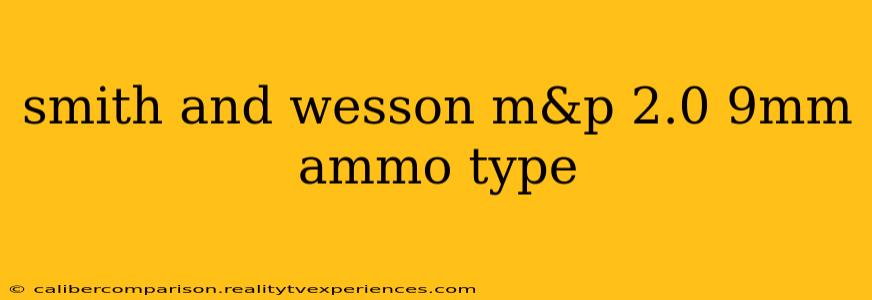 smith and wesson m&p 2.0 9mm ammo type