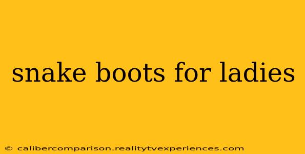 snake boots for ladies