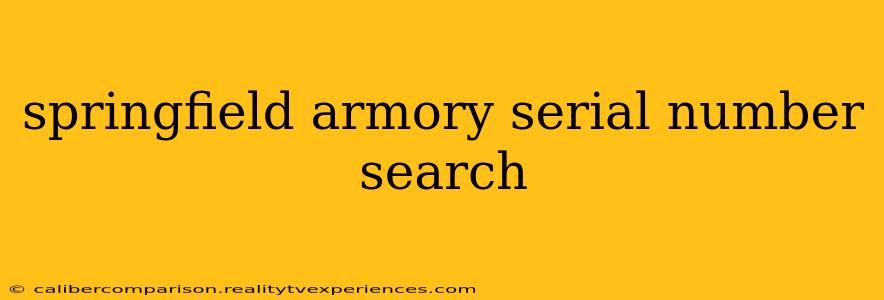 springfield armory serial number search