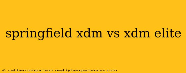 springfield xdm vs xdm elite