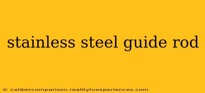 stainless steel guide rod