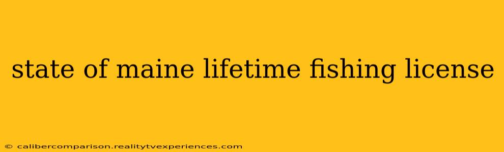 state of maine lifetime fishing license