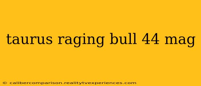 taurus raging bull 44 mag