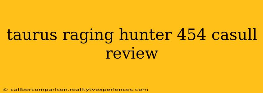 taurus raging hunter 454 casull review