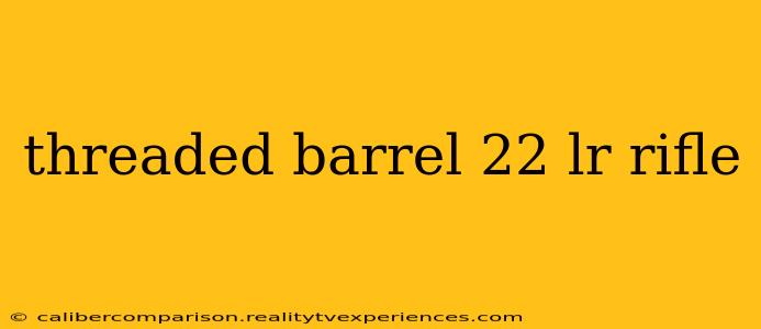 threaded barrel 22 lr rifle