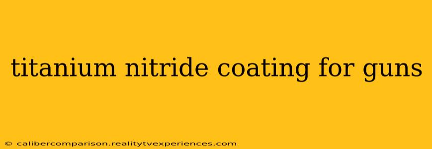 titanium nitride coating for guns