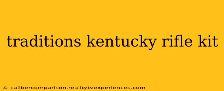 traditions kentucky rifle kit