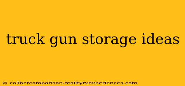 truck gun storage ideas