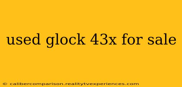 used glock 43x for sale