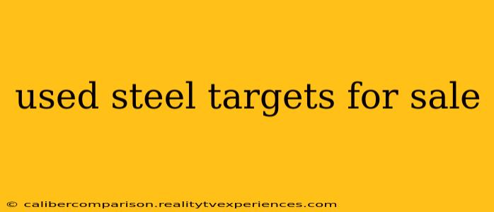 used steel targets for sale