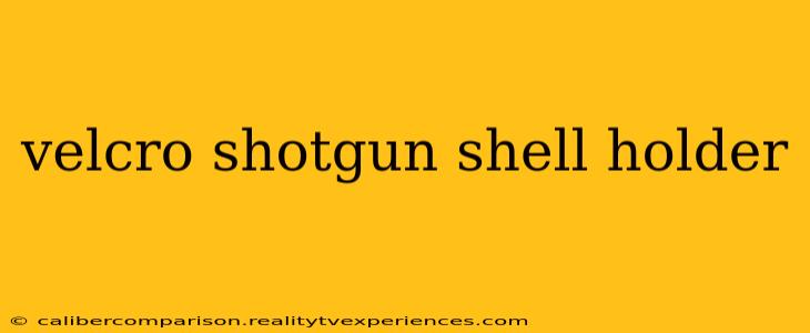 velcro shotgun shell holder