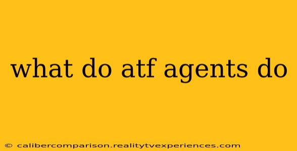 what do atf agents do