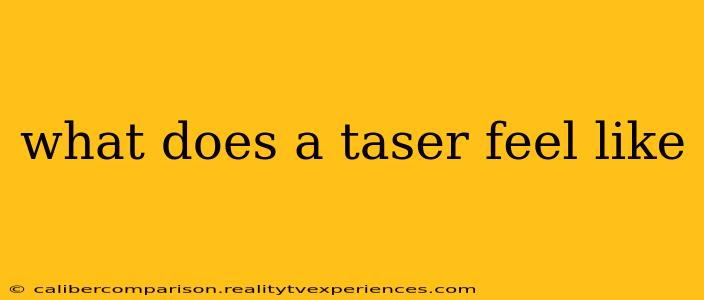 what does a taser feel like