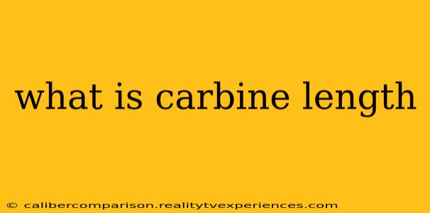 what is carbine length