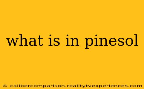 what is in pinesol