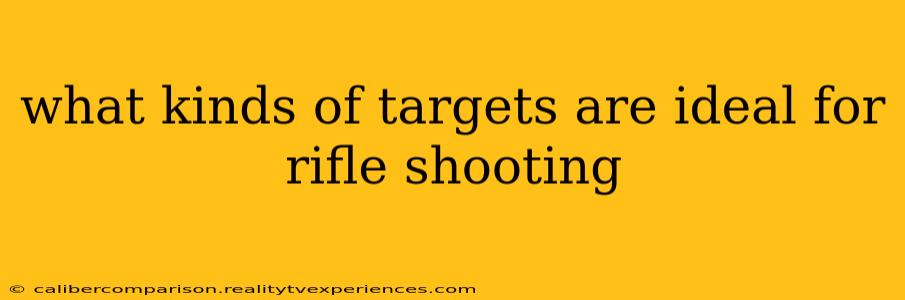 what kinds of targets are ideal for rifle shooting