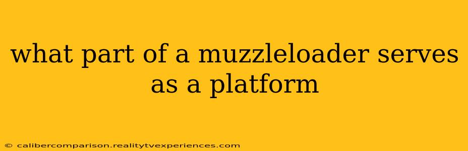 what part of a muzzleloader serves as a platform