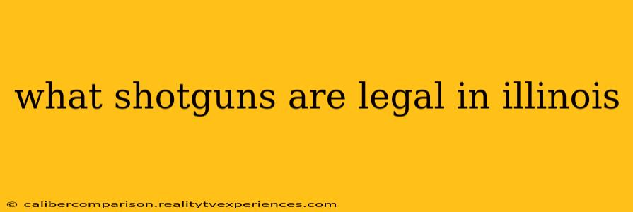 what shotguns are legal in illinois