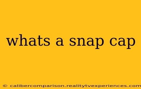 whats a snap cap