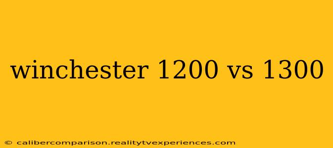 winchester 1200 vs 1300