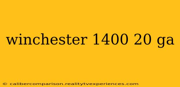 winchester 1400 20 ga