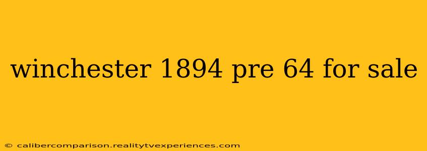 winchester 1894 pre 64 for sale