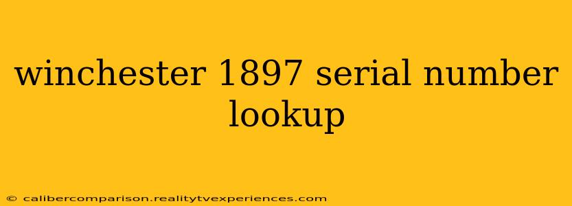 winchester 1897 serial number lookup