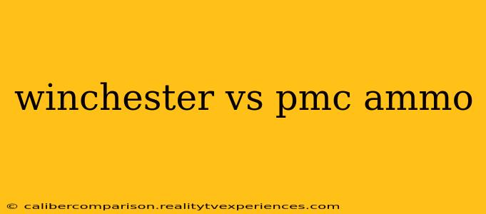 winchester vs pmc ammo