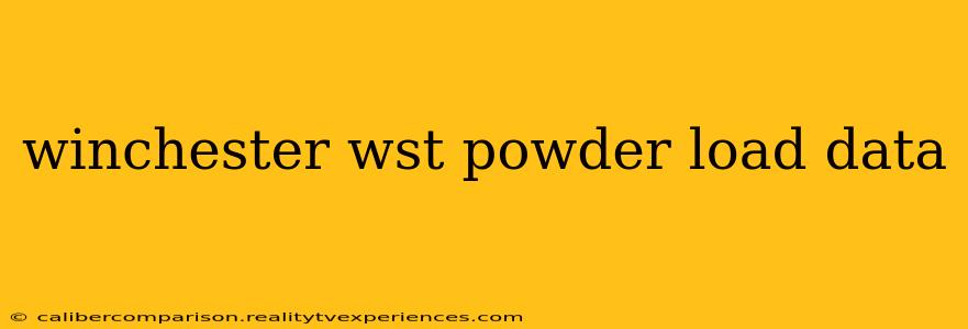 winchester wst powder load data