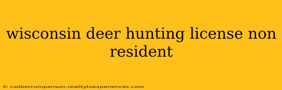 wisconsin deer hunting license non resident