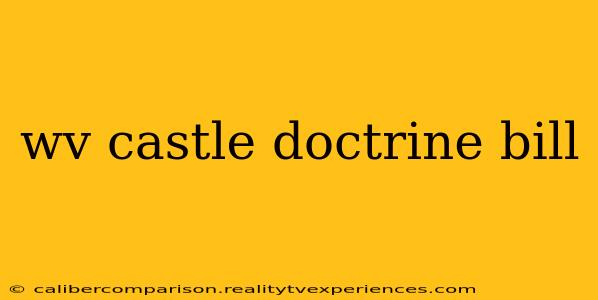 wv castle doctrine bill