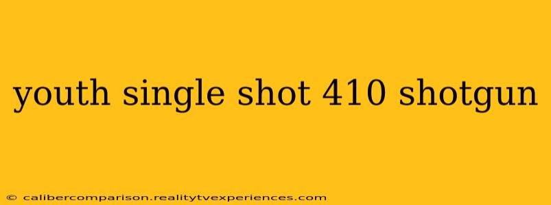 youth single shot 410 shotgun